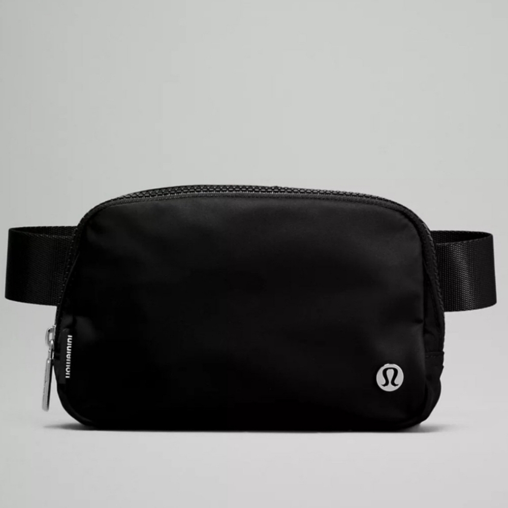 Lululemon Everywhere Belt Bag Black with Silver Hardware NWT in BAG LU9AX2S